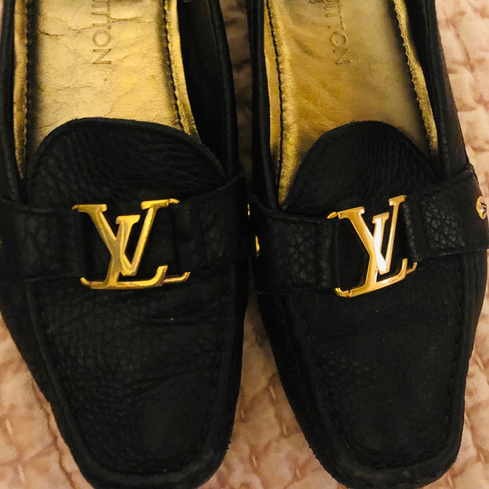 Louis Vuitton black loafers
